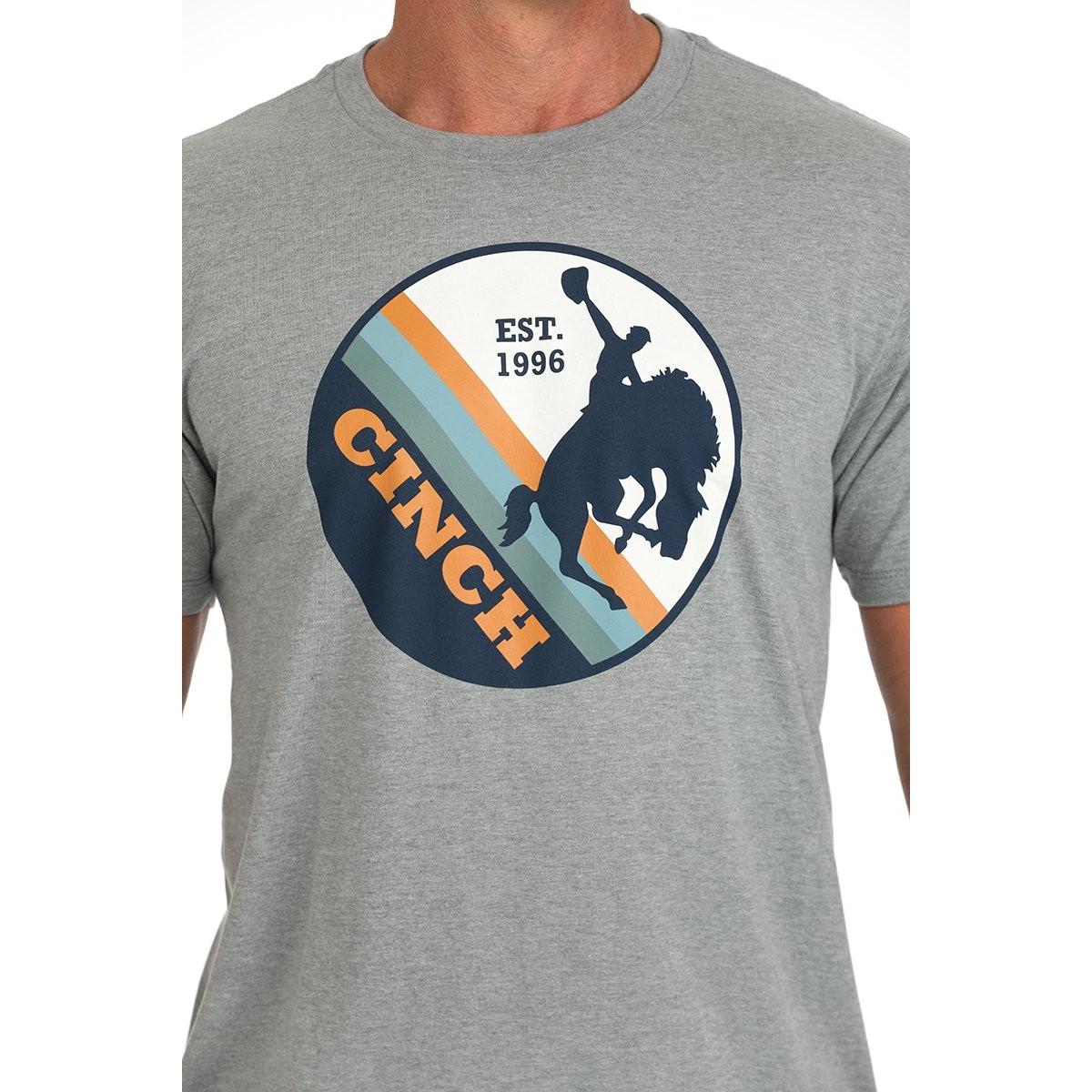 Cinch Men's Short Sleeve Graphic Tee Shirt- Grey