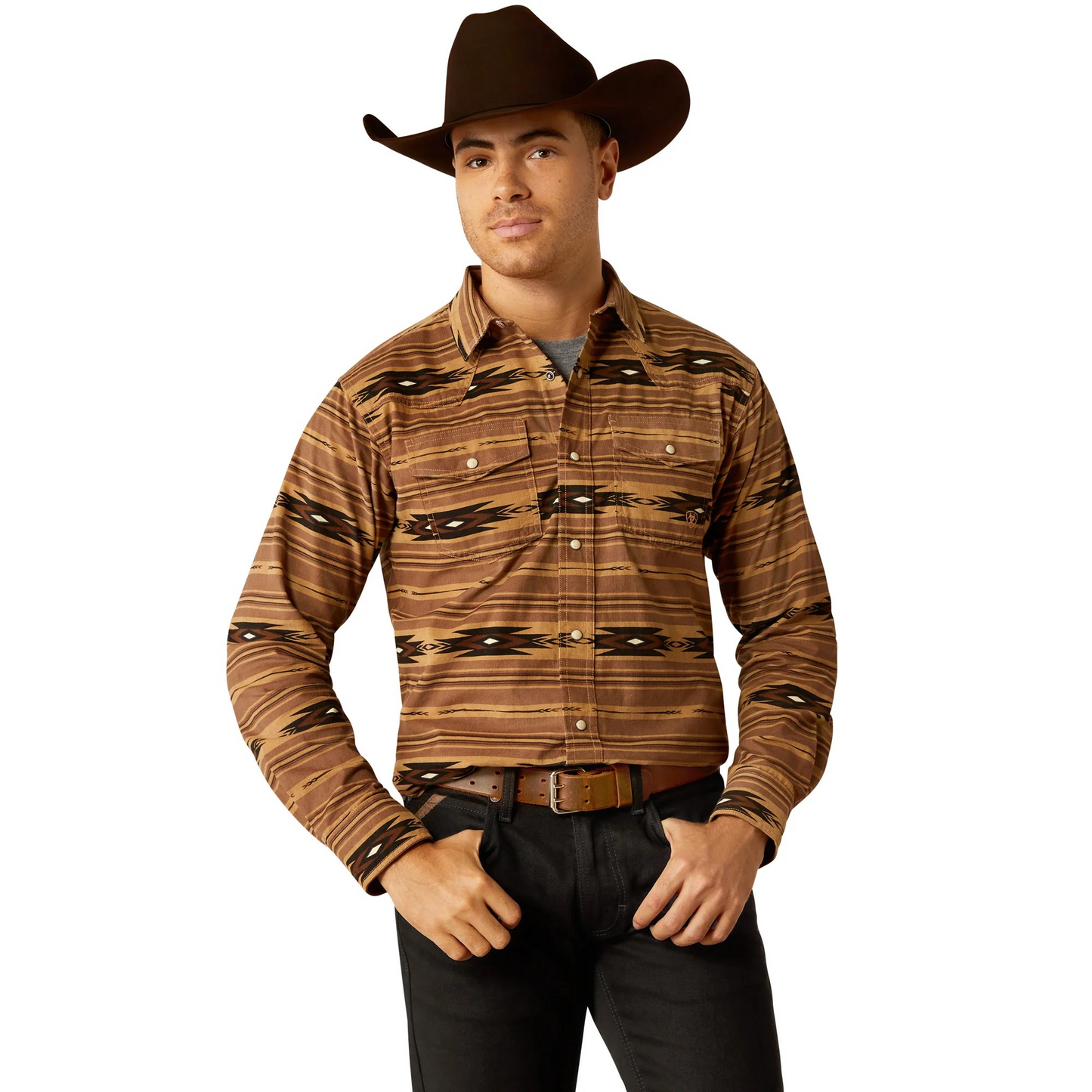 Ariat Men's Hobart Retro Fit Shirt - Pine Bark