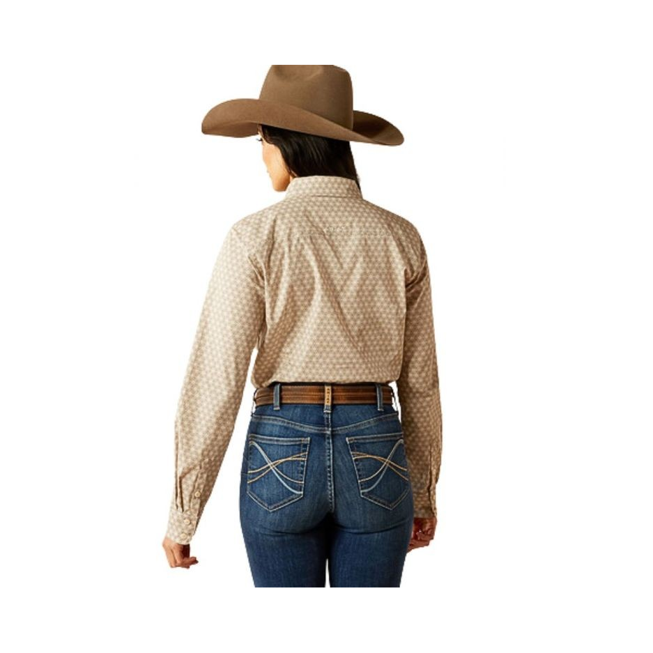 Ariat Women's Long Sleeve Kirby Stretch Shirt- Caidan Sea Spray