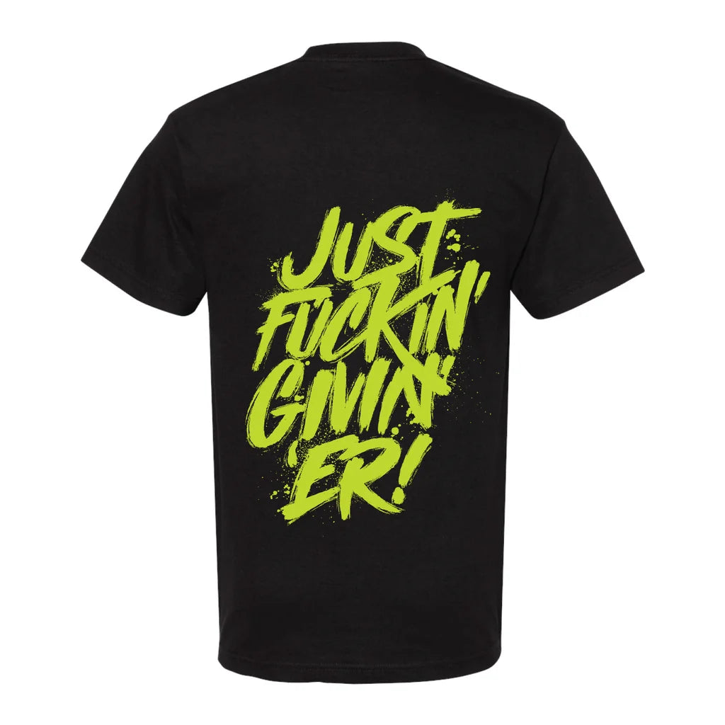 Ruthless Rednecks Men's Givin' Er SS Tee Shirt - Black