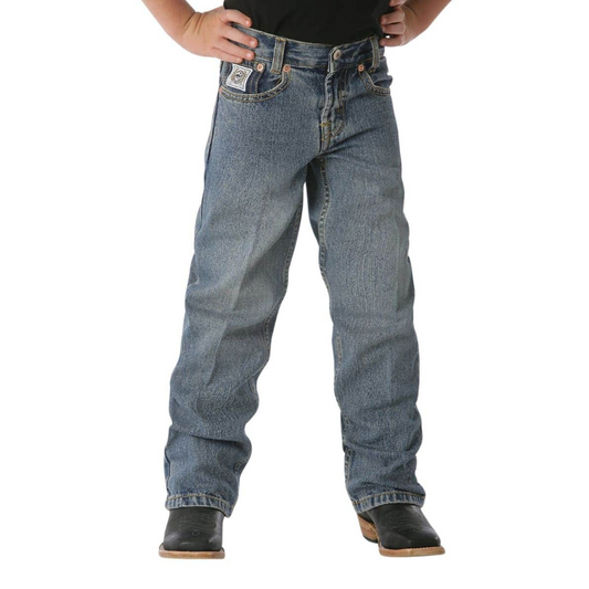 Cinch Boy's White Label Relaxed Straight Jeans - Light Stonewash