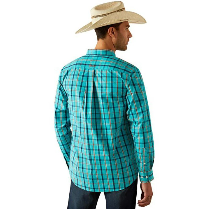 Ariat Men's Long Sleeve Pro Series Jessie Fitted Shirt - Turquoise