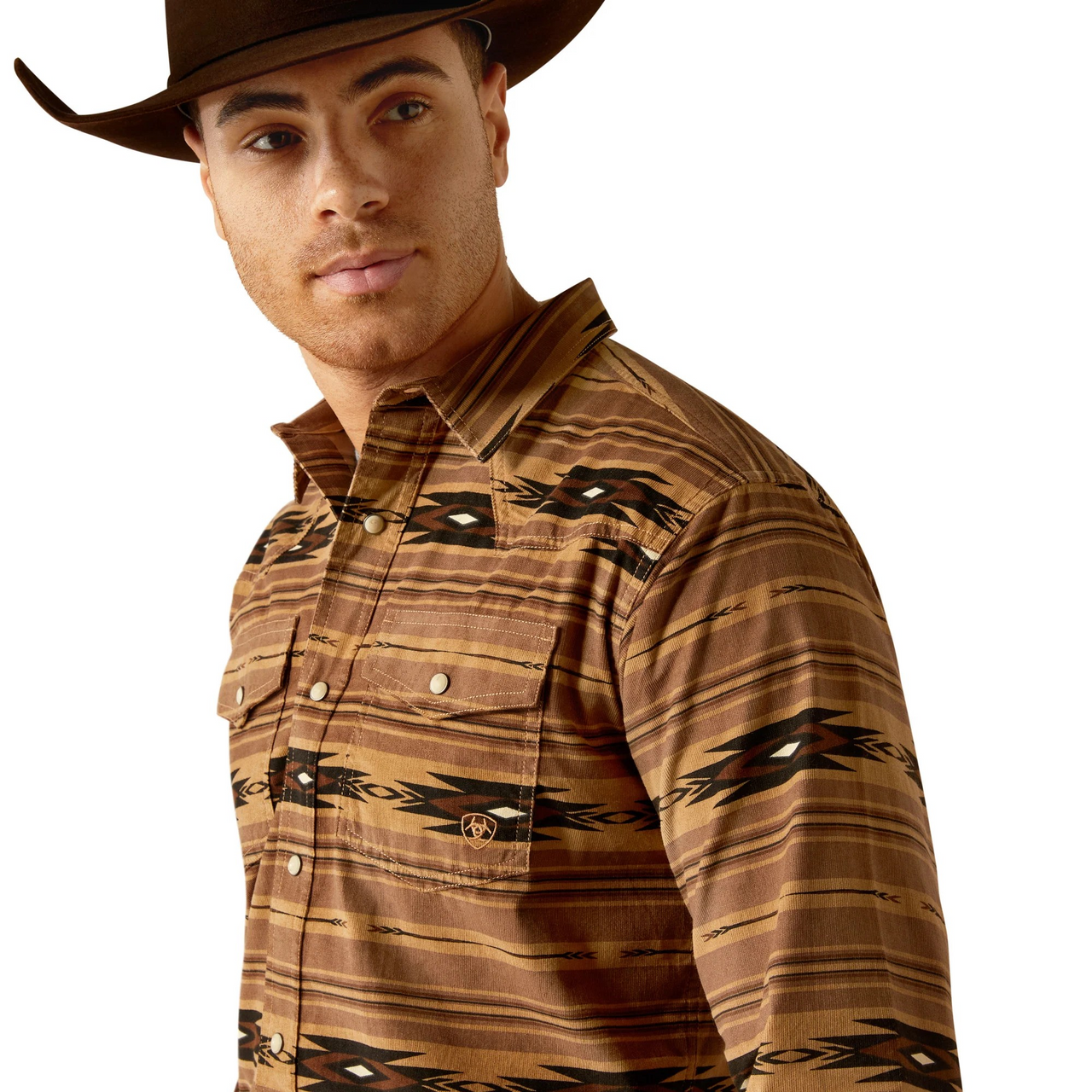 Ariat Men's Hobart Retro Fit Shirt- Pine Bark