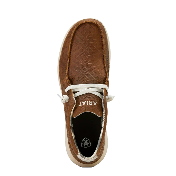 Ariat Men's Hilo Shoe - Mahogany Blanket Emboss
