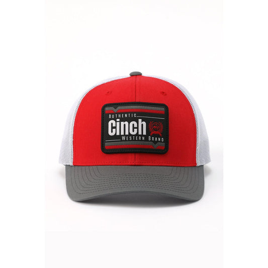 Cinch Mens Trucker Cap- Red