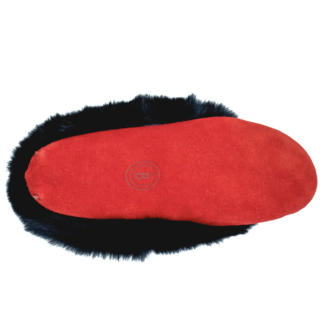 Bastien Ladies Moccasins with Black Rabbit Fur