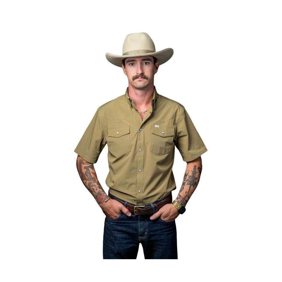 Ferrell Men's CORE Short Sleeve Snap Shirt - Assorted Colours