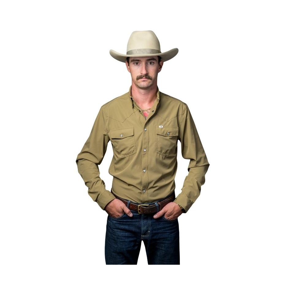 Ferrell Men's Core Long Sleeve Snap Shirt - Multiple Colours