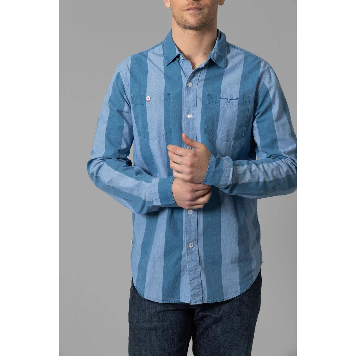 Kimes Men's Travis Dress Shirt - Indigo