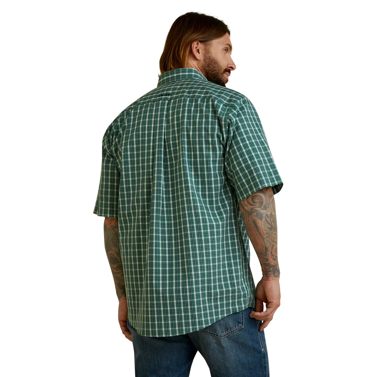 Ariat Men's WF Finan Classic SS Shirt Green *FINAL SALE*