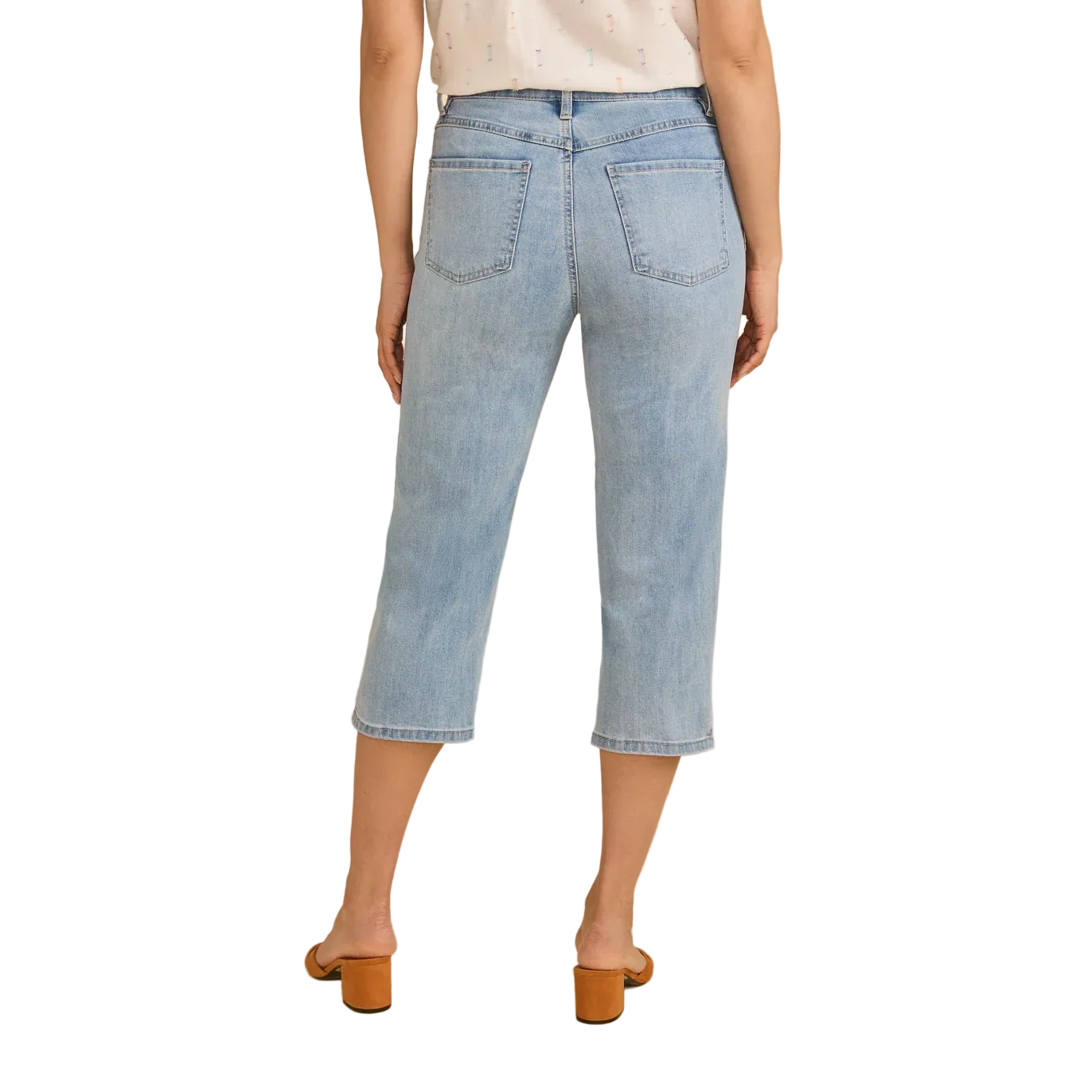 FDJ Women's Suzanne Denim Capri - Light Wash