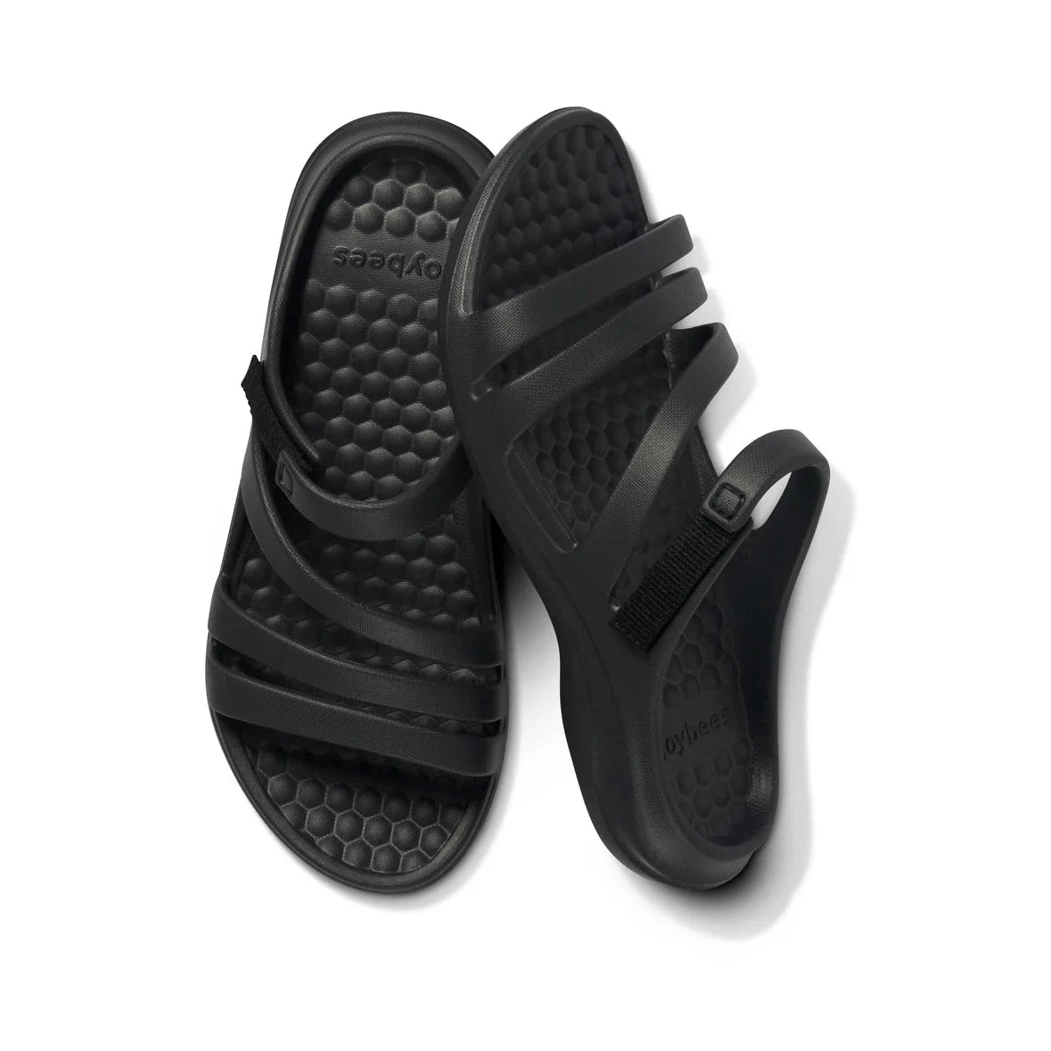 Joybees Women's Lakeshore Sandal - Black/Black