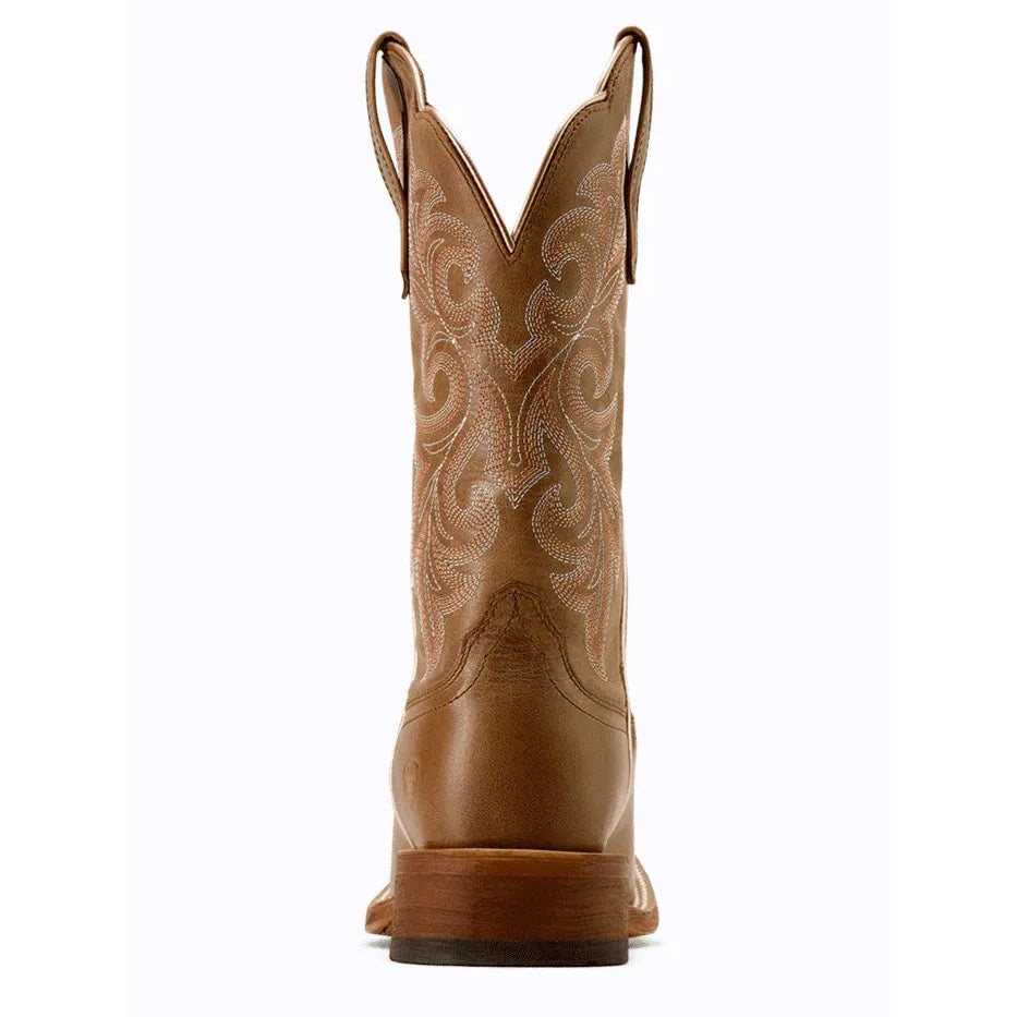 Ariat Women's County Lane Wide Square Toe Western Boot- Natural Tan - Irvine Tack & Western Wear
