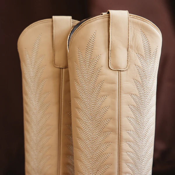 Lane Boots Women's Jentry Knee High Boots- Pale Ivory