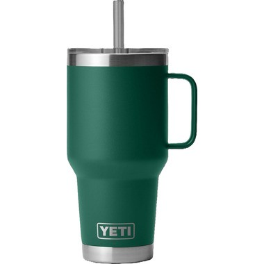 Yeti Rambler 1.2L Straw Mug Intl - Black Forest Green