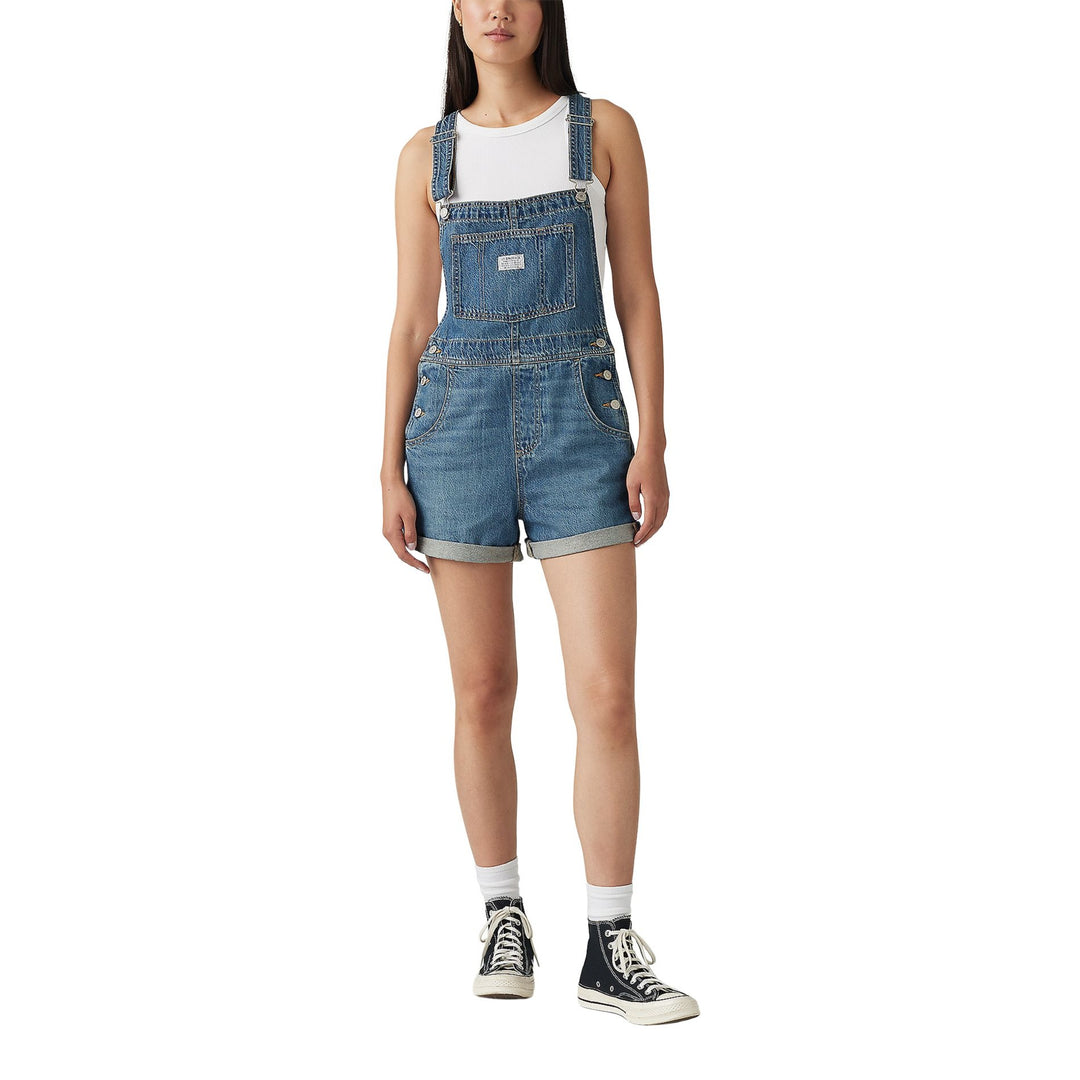 Levi Womens Vintage Shortalls - Dark Indigo Wash - Irvine Tack &amp; Western Wear