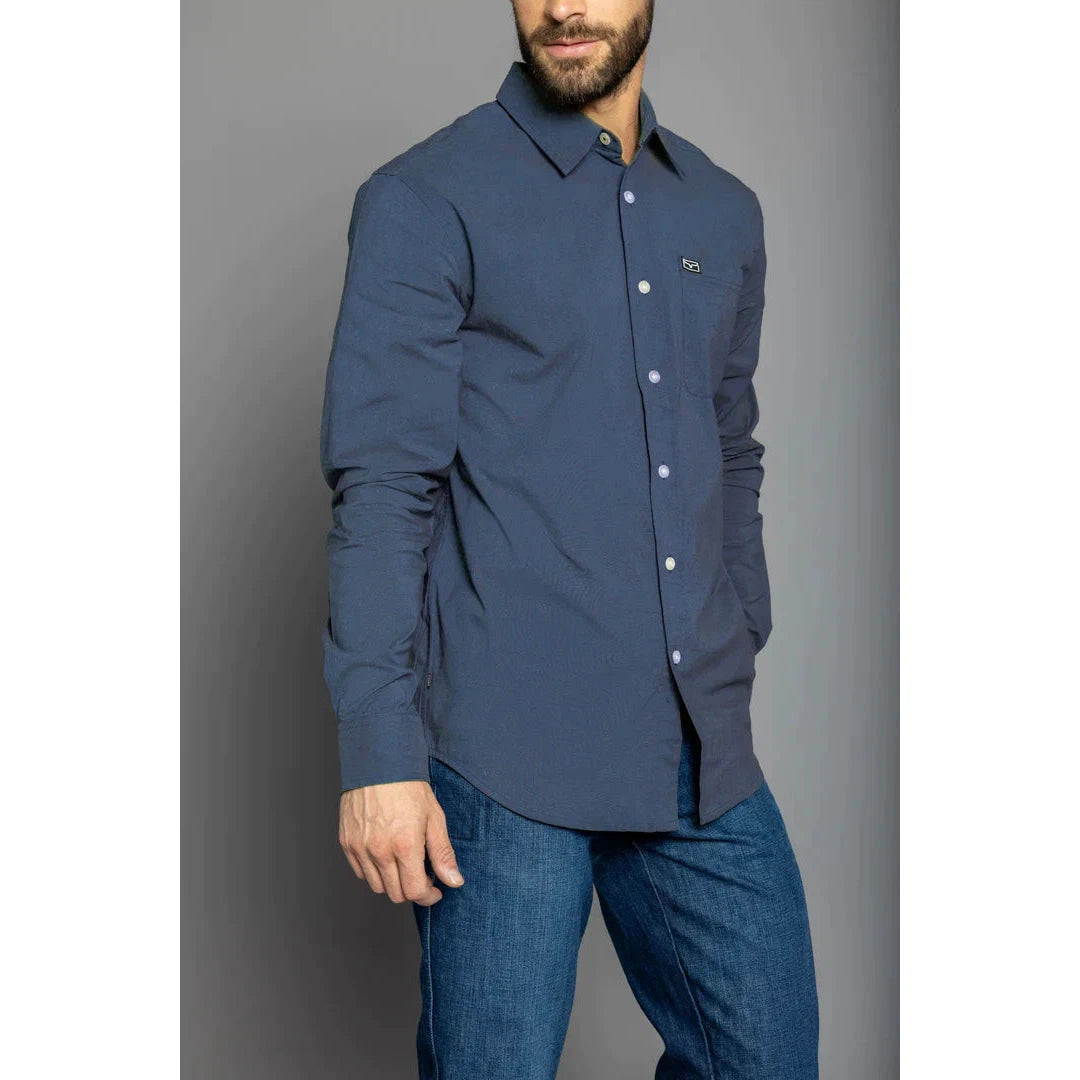 linville long sleeve dress shirt product info and reviews Kimes Ranch Men's Linville Long Sleeve Button-Down Performance Shirt
