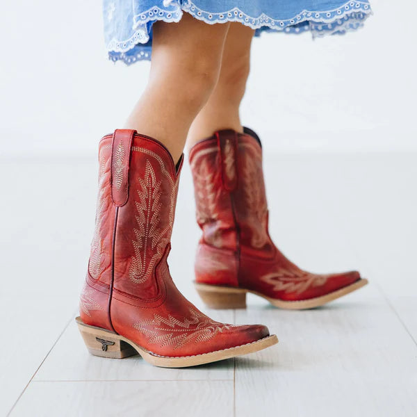 Lil' Lane Girl's Lexington Boots- Smoldering Ruby