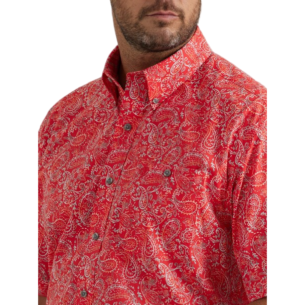 Wrangler Men's George Strait 1 Pocket Short Sleeve Shirt