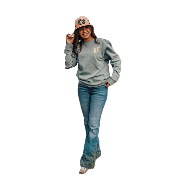 RDHC Unisex Striped Badge Sweatshirt - Blue