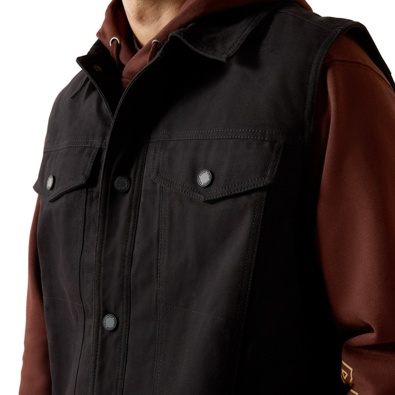 Ariat Men's Canvas Rancher Vest - Black
