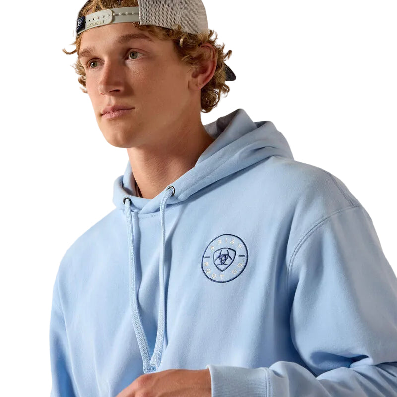 Ariat Men's Clean Seal Long Sleeve Hoodie - Soft Chambray