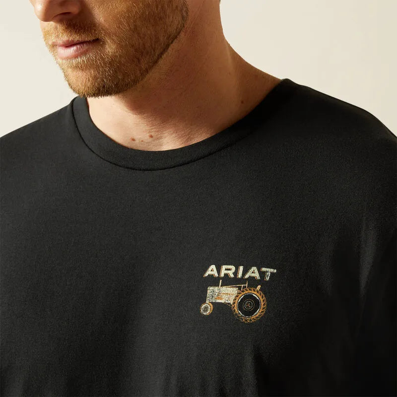 Ariat Men's Short Sleeve Gramps Tractor Tee Shirt - Black