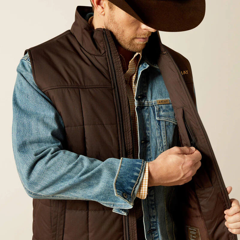 Ariat Men's Crius Insulated Vest - Brown