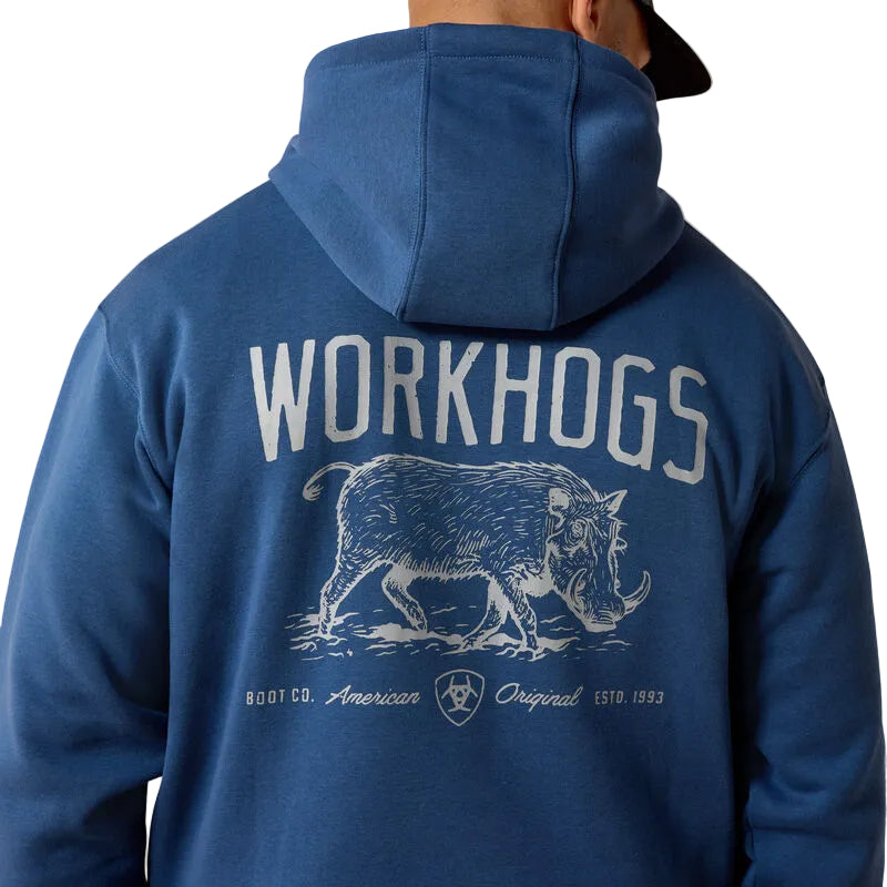 Ariat Men's Rebar Lightweight Workhog Hoodie - Dark Denim