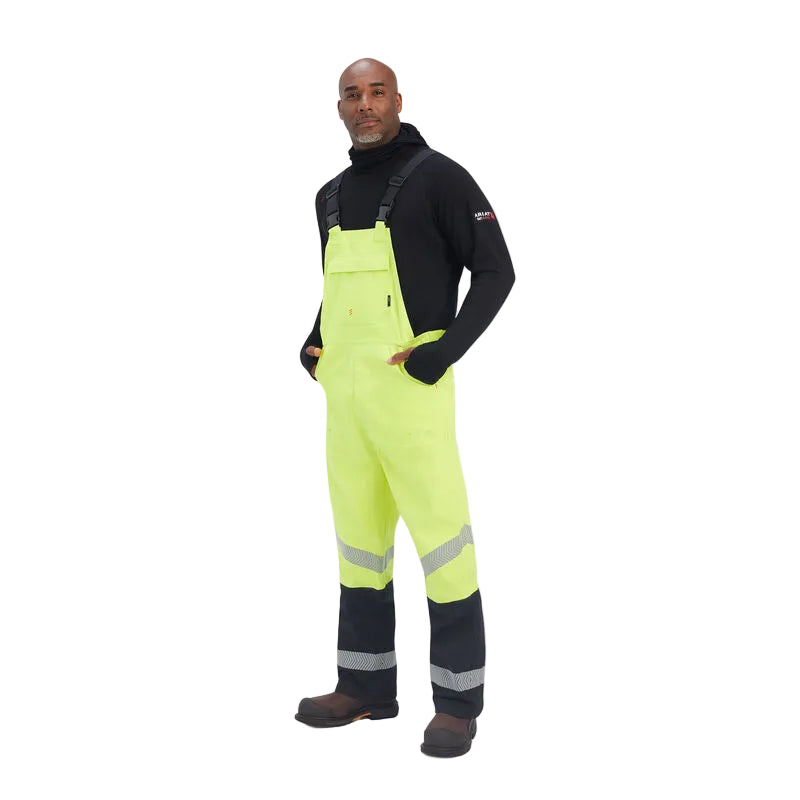 Ariat Men's FR Hi Vis Waterproof Bib - Hi Vis Yellow