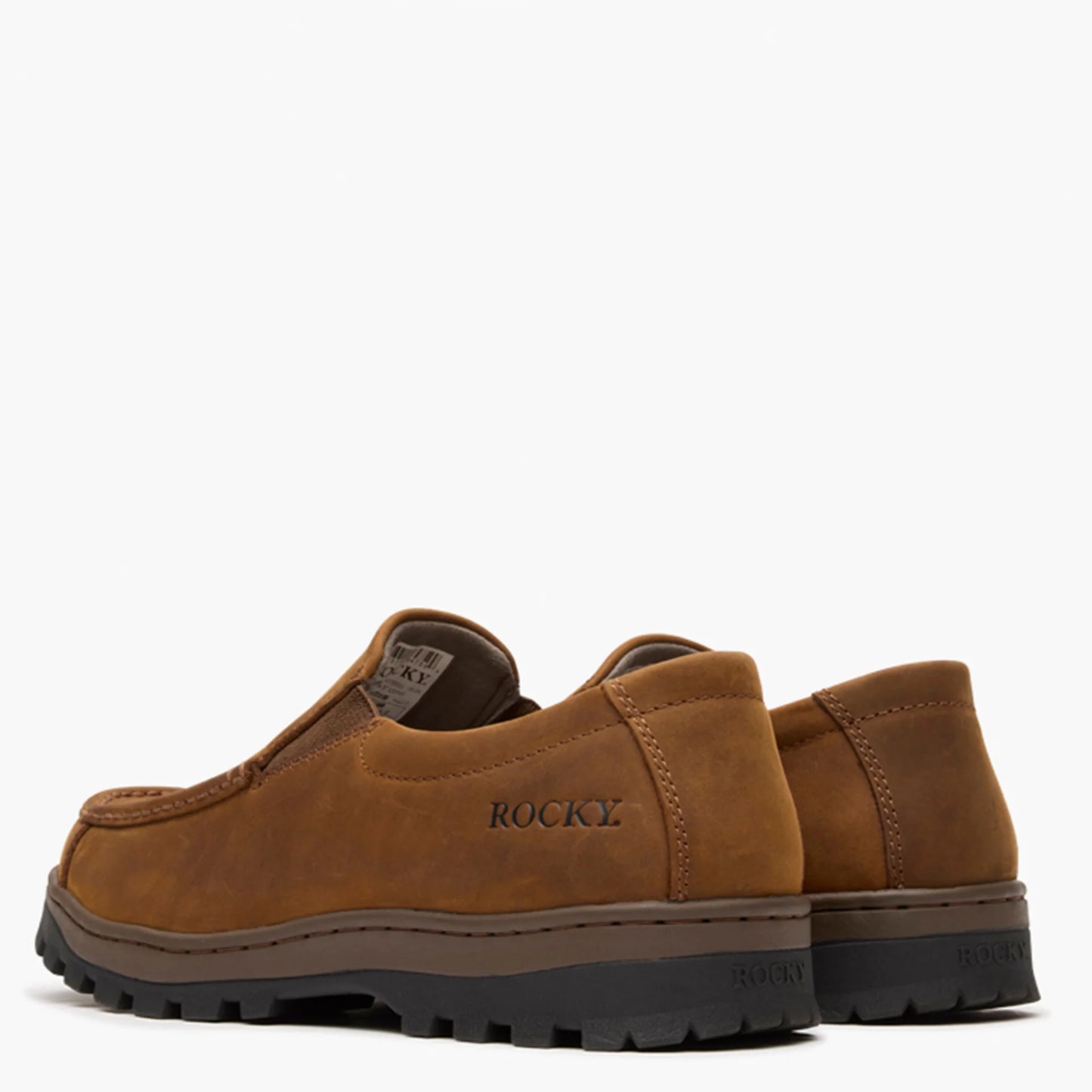 Rocky Men's Outback LTE Moc Toe Loafer Outdoor Shoe - Brown