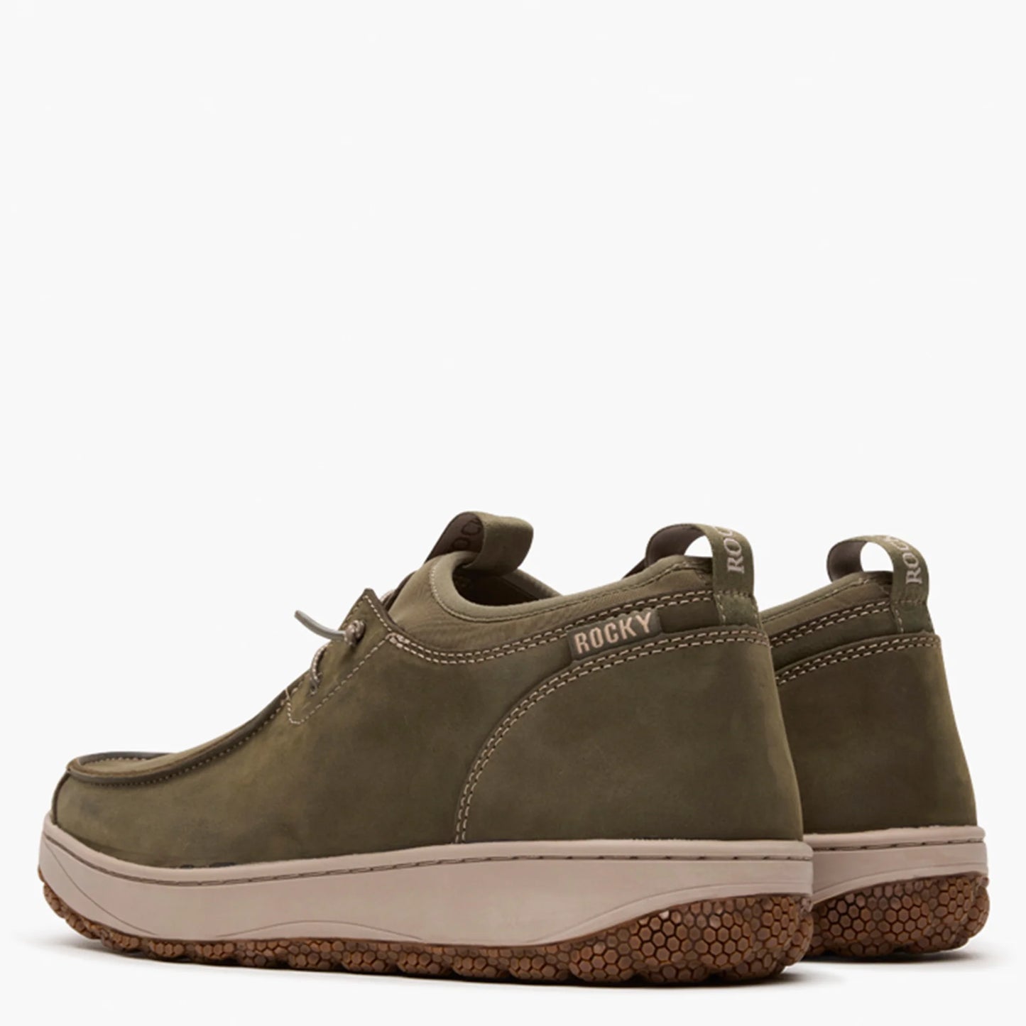 Rocky Men's Dry-Strike SRX Moc Toe Outdoor Shoe - Dark Olive