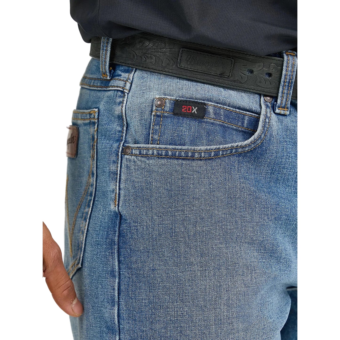 Wrangler 20X Active Flex Relaxed Fit Jean - Admiral Blue