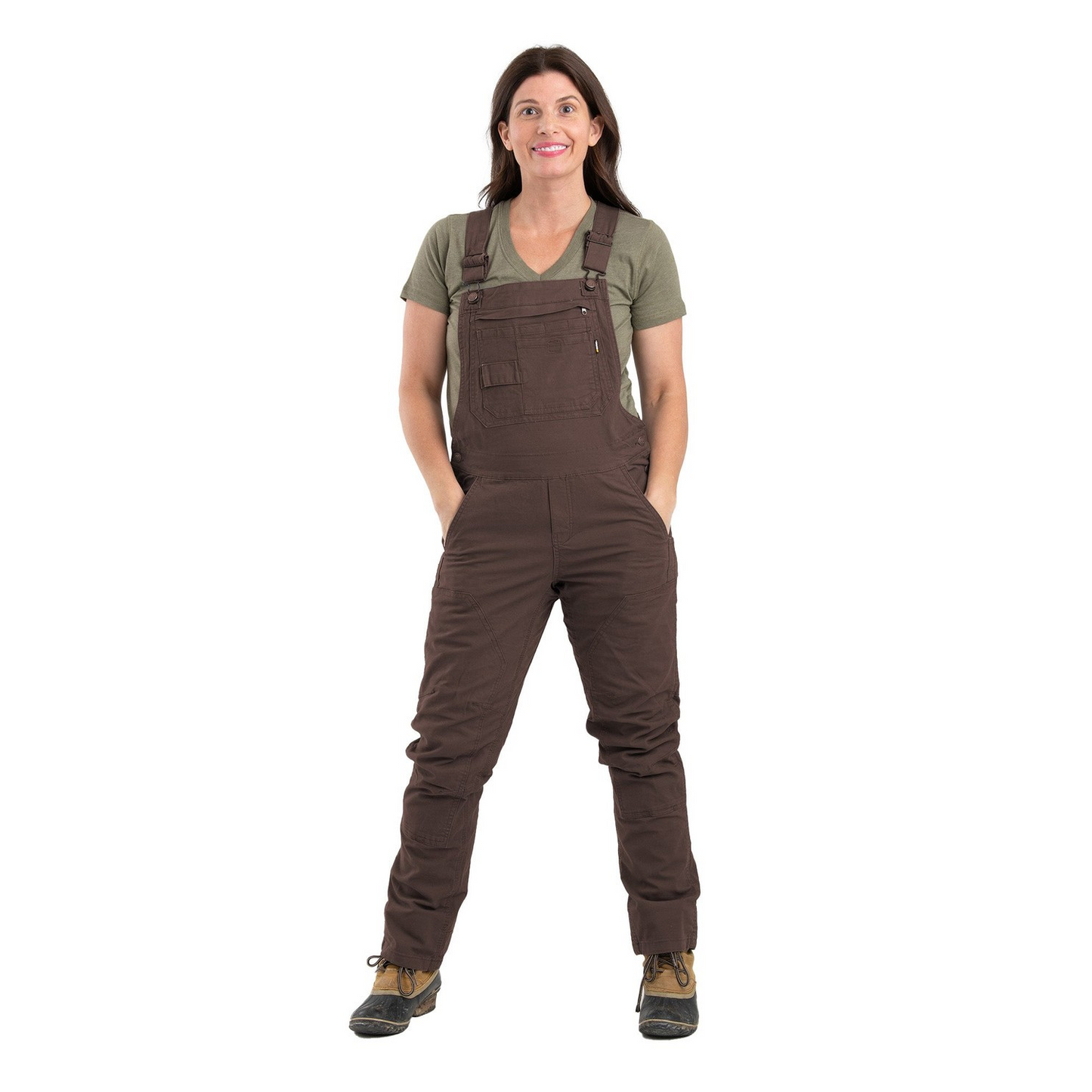 Berne Women's Unlined Stretch Duck Bib Overalls