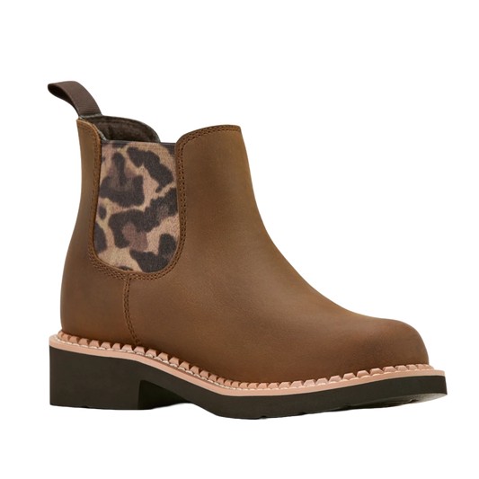 Ariat Girl's Fatbaby Chelsea Western Boot - Distressed Brown