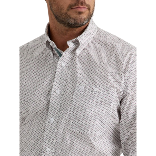 Wrangler Men's George Strait Collection One Pocket LS Shirt