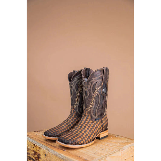 Rock'em Men's Tejido Est. Hungria Square Toe Boot