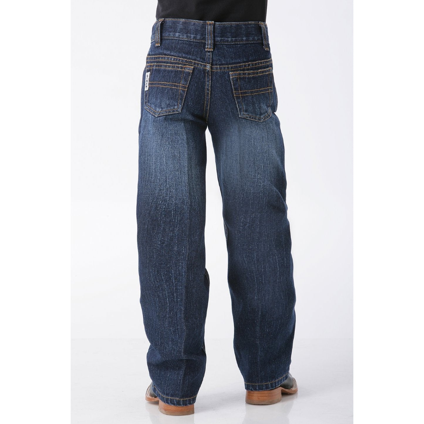 Cinch Little Boy's White Label Relaxed Straight Jeans - Dark Stonewash