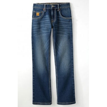 Cinch Boy's Slim Dark Stone Wash Jeans