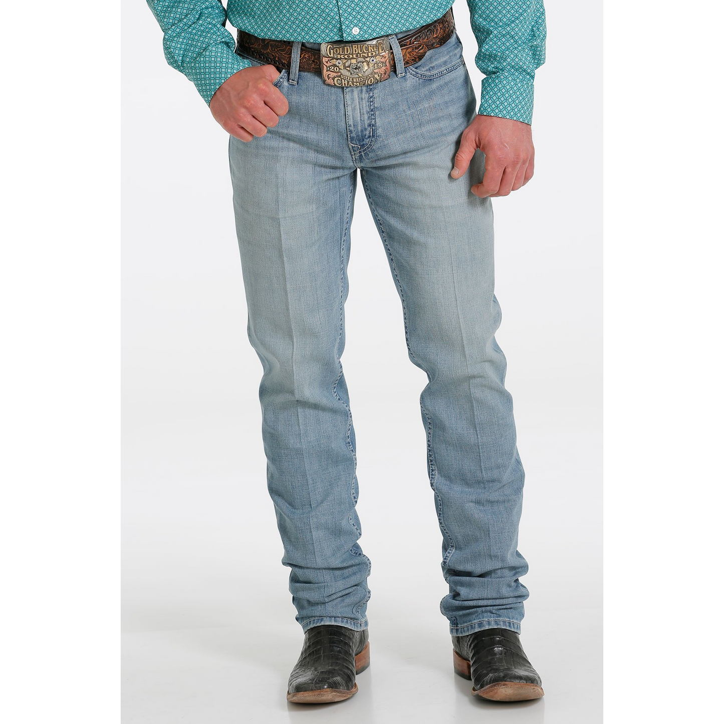 Cinch Men's Slim Fit Jesse Jeans - Light Stonewash