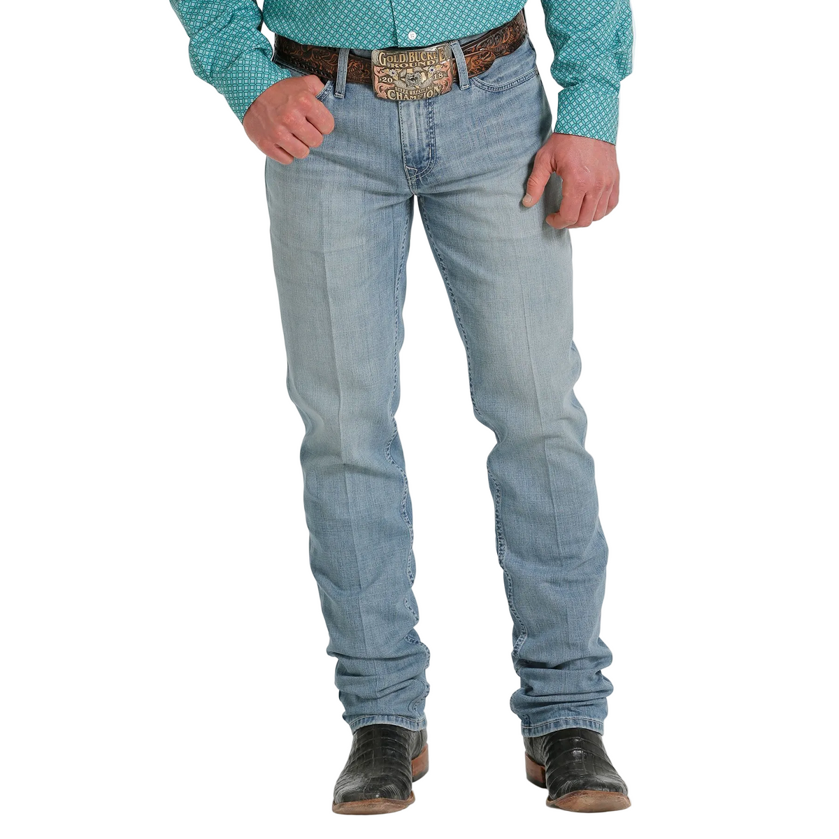 Cinch Men's Slim Fit Jesse Jeans - Light Stonewash - Irvine Tack & Western Wear