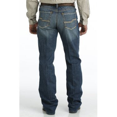Cinch Men's Grant Mid Rise Relaxed Straight Jeans -  Dark Stonewash