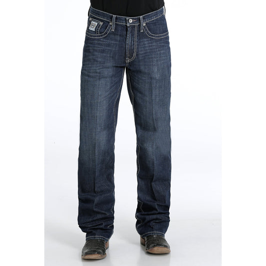 Cinch Men's White Label Performance Relaxed Straight Jeans - Dark Stonewash