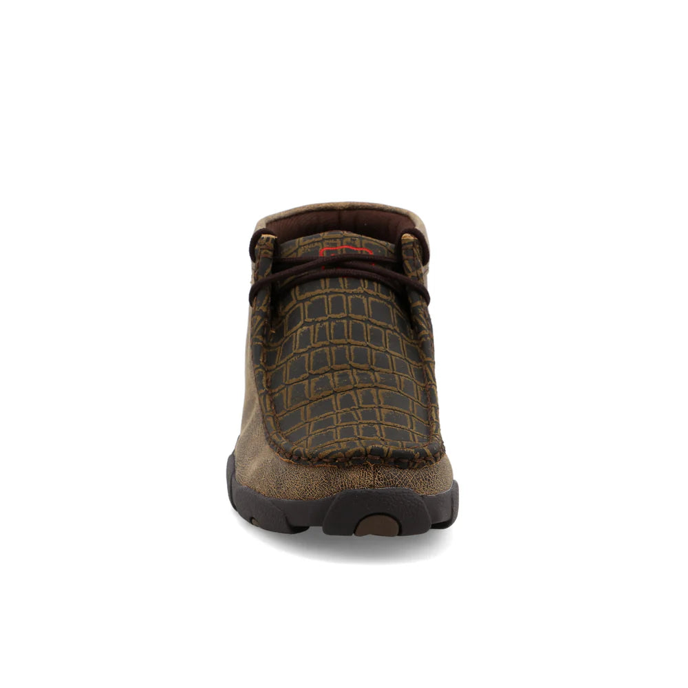 Twisted X Mens Driving Moc - Low Ankle - Cayman Print/Brown