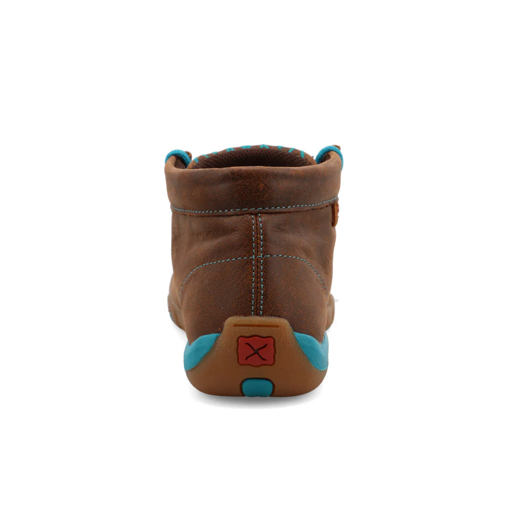 Twisted X Women's Driving Moccasin - Brown/Turquoise