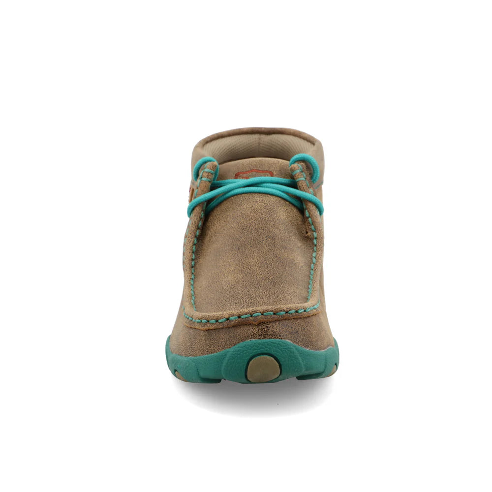 Twisted X Women's Driving Moccasin - Bomber/Turquoise