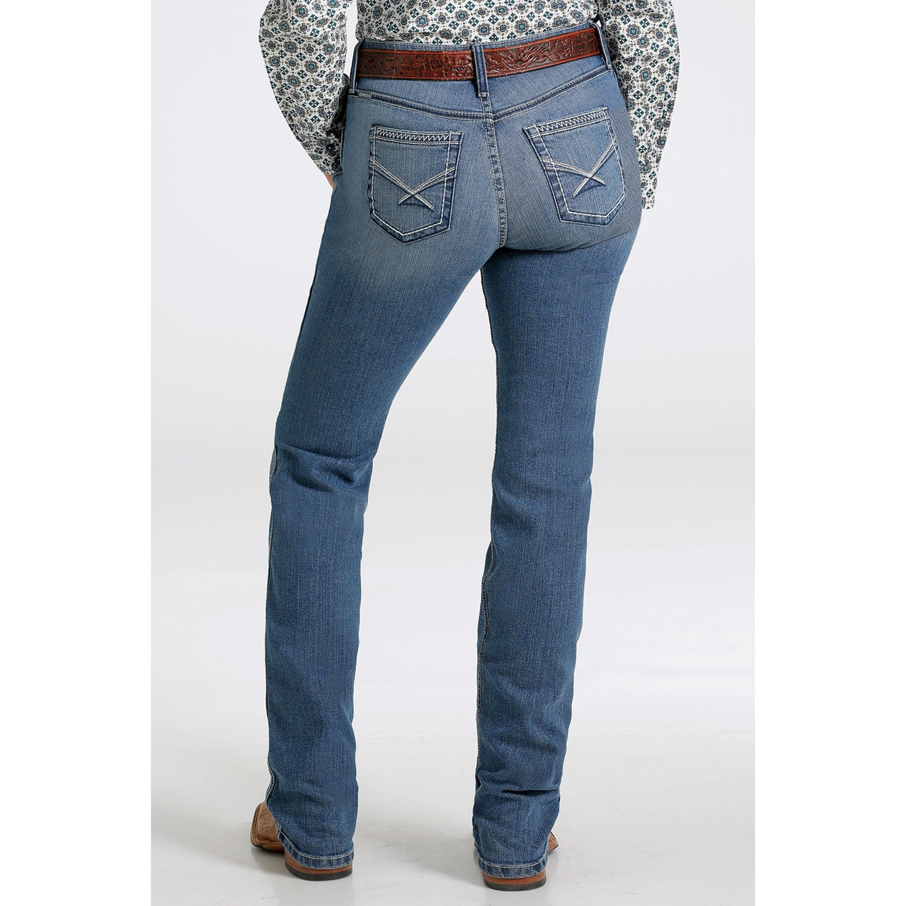 Cinch Women's Shannon Slim Fit Jeans - Medium Stonewash
