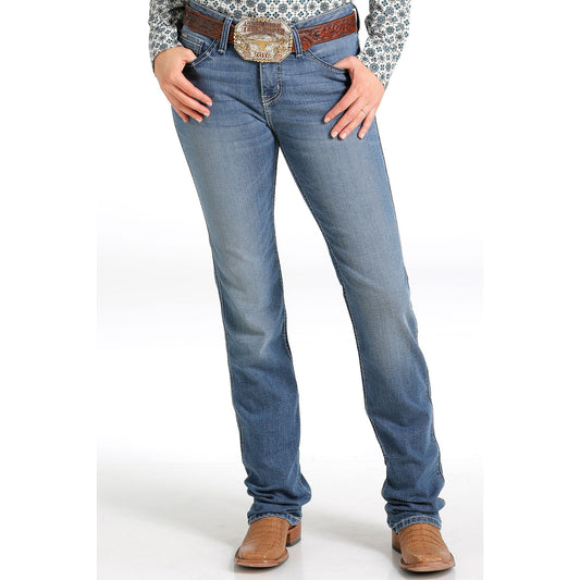 Cinch Women's Shannon Slim Fit Jeans - Medium Stonewash