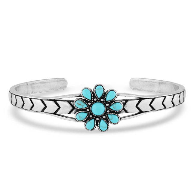 Montana Silversmith Blue Sunflower Turquoise Bracelet