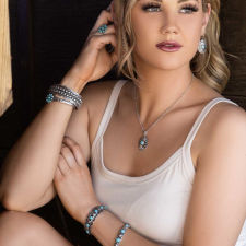 Montana Silversmith Blue Sunflower Turquoise Bracelet